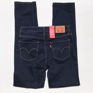 Womens Levi’s 712 Slim Mid Rise Dark Wash 27x30